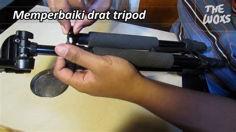 Memperbaiki Drat Ulir Plastik Tripod Yang Rusak Menggunakan Lem Epoxy