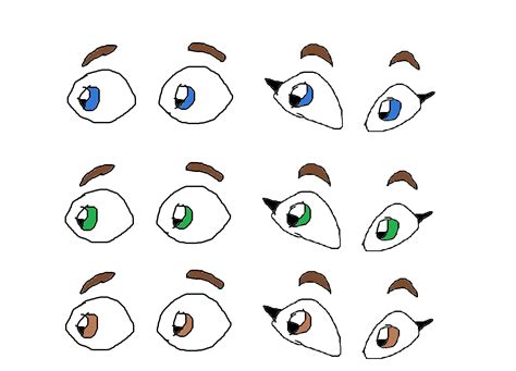 Royalty Vector Stock Elf Eyes Collection Vector Set Illustration