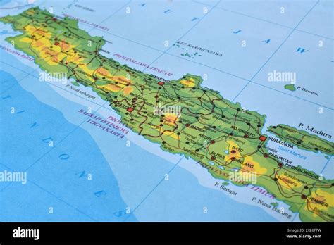 Pinned indonesia map hi-res stock photography and images - Alamy