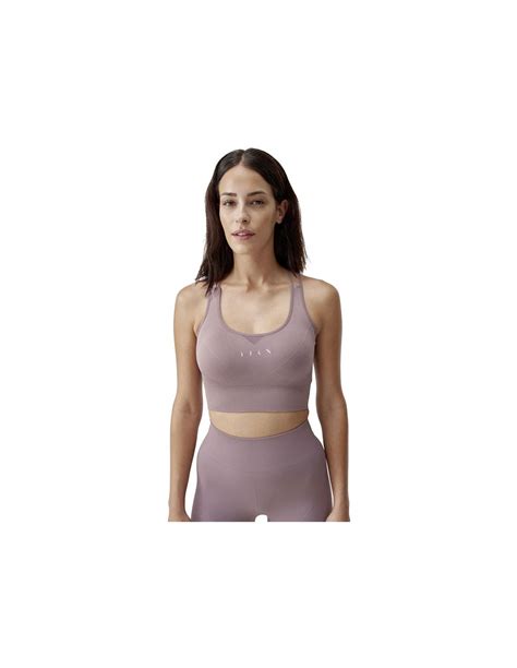 Sujetador Deportivo Born Living Yoga Keren Lila Mujer