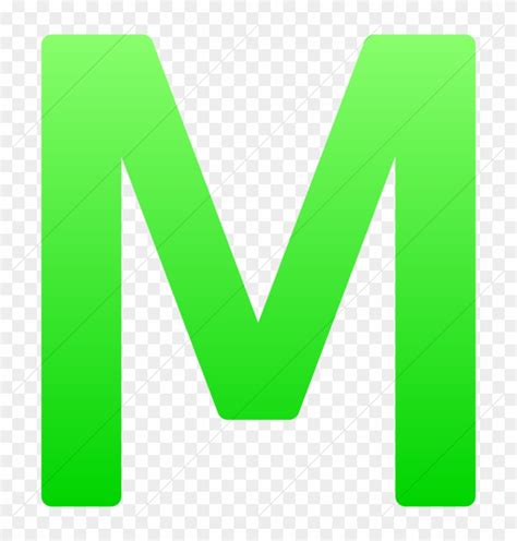 The Letter M In Green