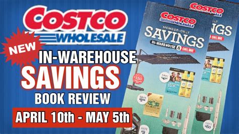 Costco New In Warehouse Savings Book Review For April Youtube