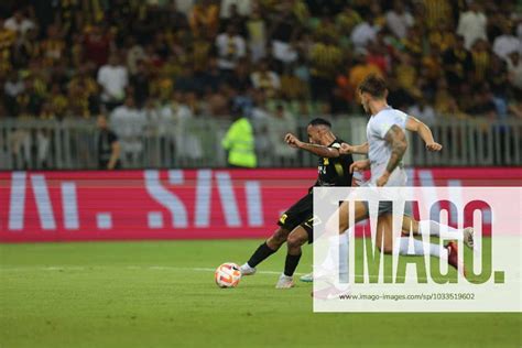 JEDDAH SAUDI ARABIA AUGUST 19 Saleh Al Amri Of Al Ittihad Scores