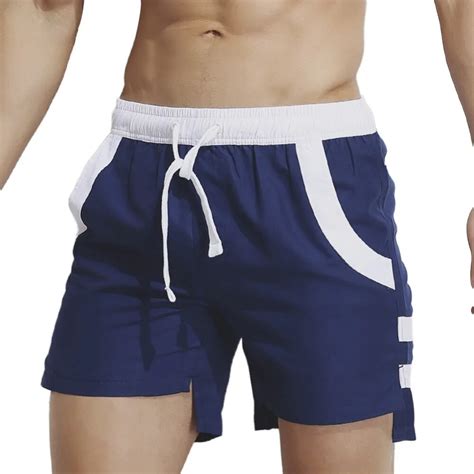 Superbody Mens Beach Shorts Summer Bermuda Surf Swim Shorts Men