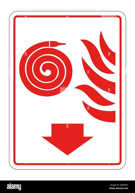 Fire Reel Hose Sign Isolate On White Background Stock Vector Image And Art Alamy