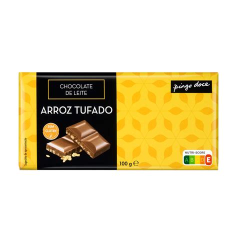 Mercad O Pingo Doce Tablete De Chocolate Leite Cereais Inteiras