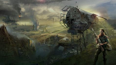 Post Apocalyptic Odyssey Hd Sci Fi Wallpaper