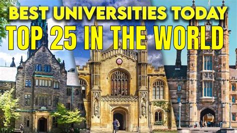 Top 25 Best Universities In The World Youtube