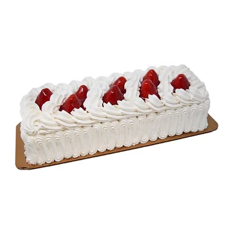 H E B Fresh Strawberry White Bar Cake Shop Cakes At H E B