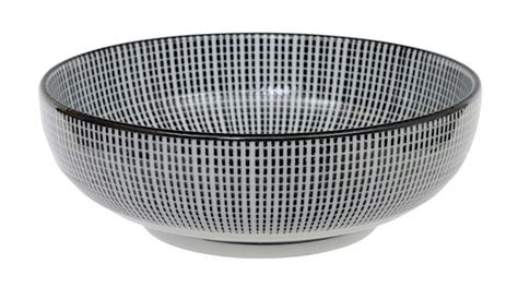 Black White Bowl Sendan Tokusa 12 5 X 4 2cm 300ml The Oriental