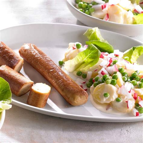 Veggie Bratwurst Mit Buntem Kartoffelsalat Rezept HOFER Rezeptwelt