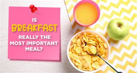 Is Breakfast Really The Most Important Meal One Initiative