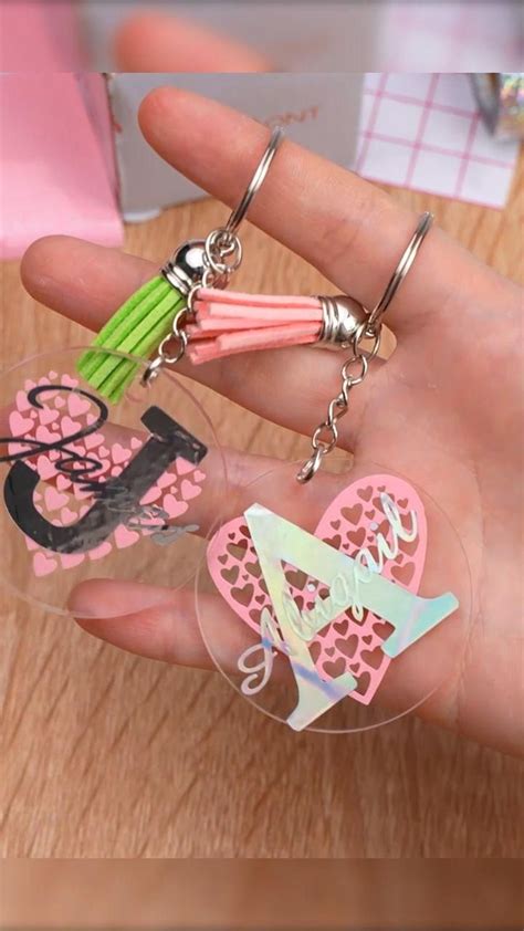 Personalized Ts Valentines Day Keychain Heart Couple Loves Names Keychain Video In 2023