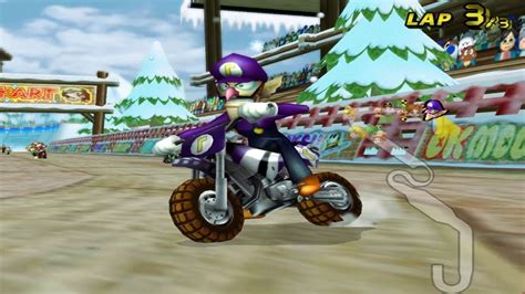 Mario Kart Wii HD DK Summit Flower Cup 100cc Waluigi Gameplay