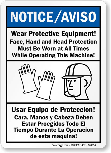 Wear Protective Equipment Signs Multi Hazard Ppe Signs