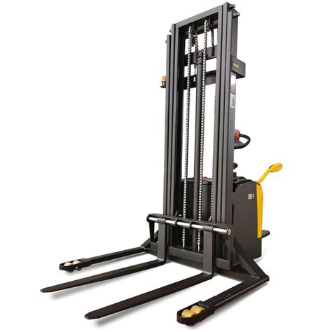 Rider Straddle 1500kg 3310lb Double Deck Electric Pallet Stacker