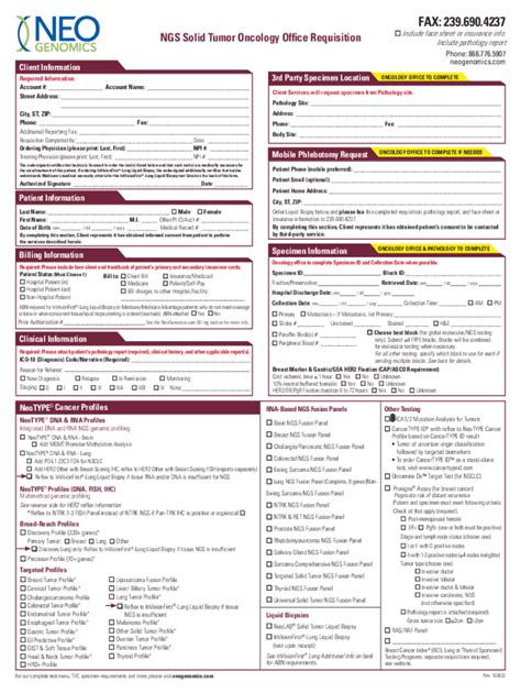 Fillable Online Mcl Oncology Test Request Form T Mc A Fax Email