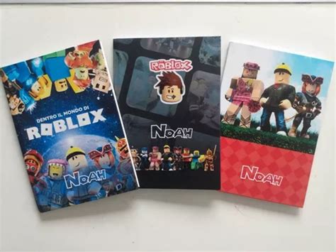 Kit Caderno Roblox Brochura Pequenos Fls Personalizados