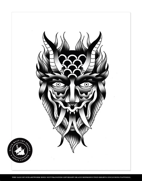 Traditional Devil Tattoo
