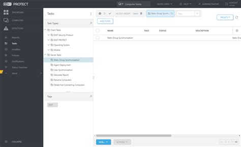 Agregar equipos mediante la sincronización con Active Directory ESET