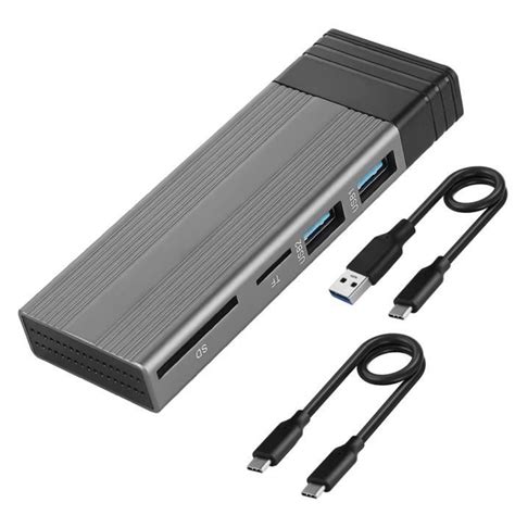 BoîTier SSD M2 BoîTier NVME M 2 Vers USB Type C 3 1 Adaptateur SSD pour