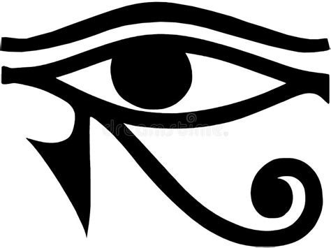 Eye of Horus Egyptian Symbol Light Flare Stock Illustration - Illustration of colour, afterlife ...