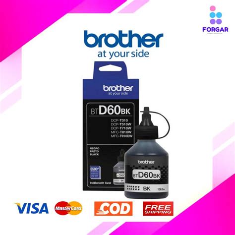 Brother Bt D60bk Black หมึกเติมอิงค์เจ็ท สีดำ ของแท้ Th