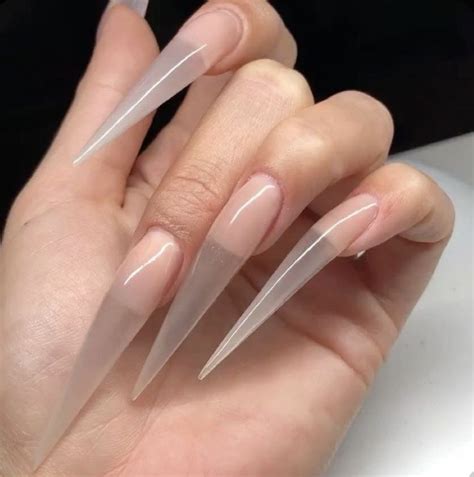 Pin By Sade Roy On Clawz In Long Acrylic Nails Curved Nails