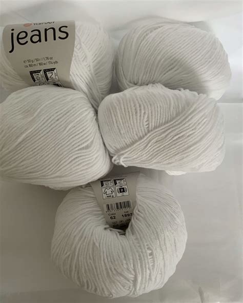 Yarnart Jeans Cotton Mix Shade White