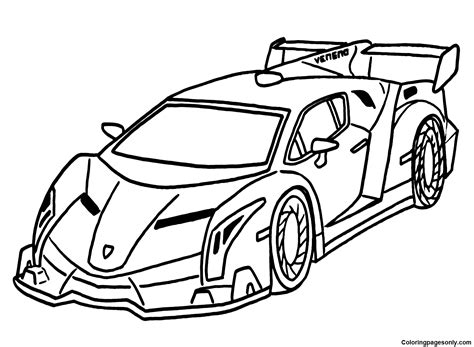 21 Lamborghini Coloring Pages - ColoringPagesOnly.com