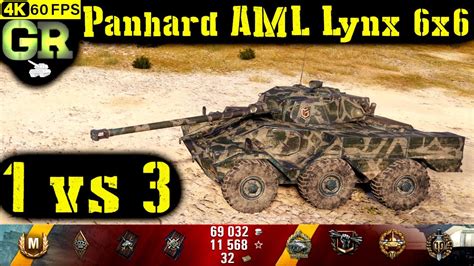 World Of Tanks Panhard Aml Lynx 6x6 Replay 8 Kills 3 3k Dmg Patch 1 7