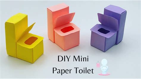 Diy Mini Paper Realistic Toilet Paper Craft Mini Paper Toilet For