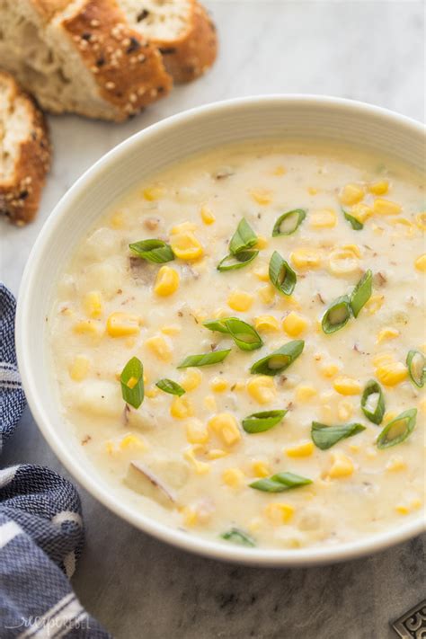 This Potato Corn Chowder Is A Thick Hearty Creamy Soup Recipe Perfect For Cooler Days Its