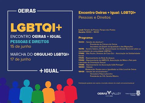 Munic Pio De Oeiras Associa Se S Comemora Es M S Do Orgulho Gay