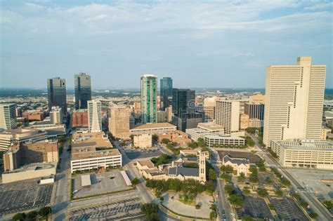 Aerial Photo Downtown Fort Worth Texas Usa Stock Photo Image Of