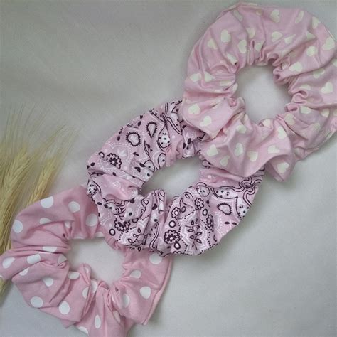 Kit Scrunchie Basico Cole O Quartzo Rosa Elo