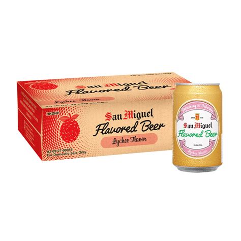 San Miguel Flavored Beer Lychee 330ml Happyhourph Unique Flavor Happy Hour