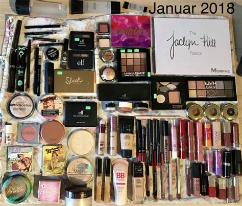 My Entire Makeup Collection 6 Years In A Row Numbers On The Last