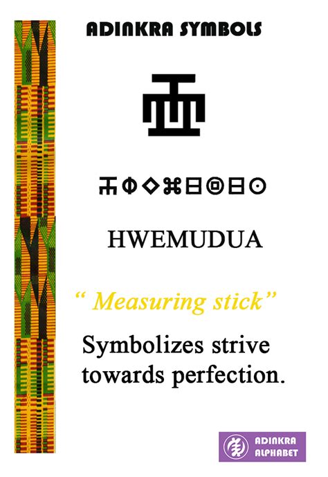 Hwemudua Adinkra Alphabet