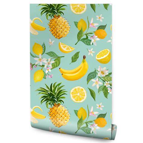 Tapeta Do Kuchni Egzotyczne OWOCE Ananas Kwiaty MF 6356 VER 53 Cena