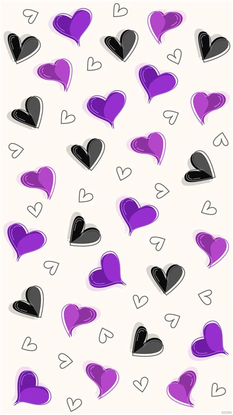 Discover 51 Purple Hearts Wallpaper Latest In Cdgdbentre