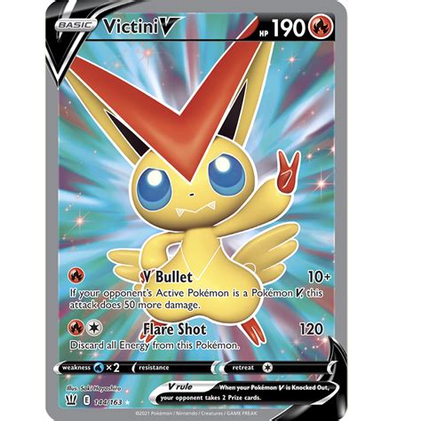 144163 Victini V Full Art Ultra Rare De Spelvogel