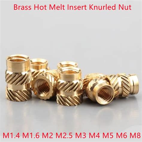 Pcs M M M M M M M M Brass Hot Melt Insert Knurled Nut Thread Heat Molding
