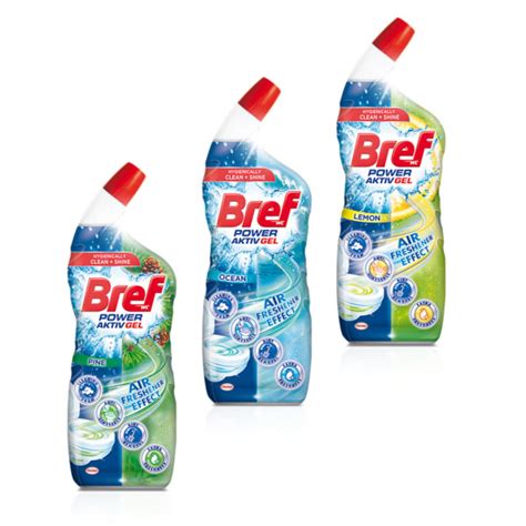 Pachet Promo 3 X Bref Solutie Gel Pentru WC 700 Ml Power Aktiv Gel