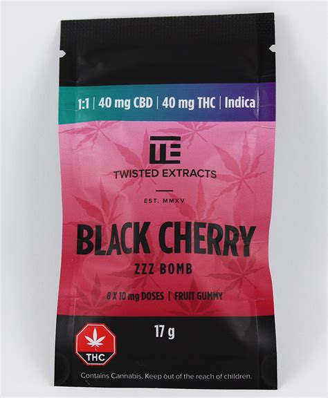 Twisted 11 Thccbd Black Cherry Gummy Indica Toronto Weed