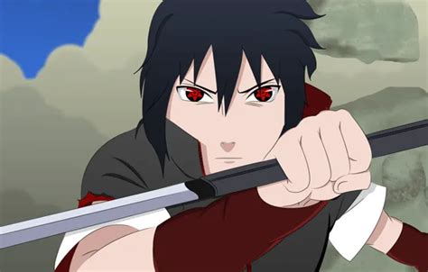 Обои Sword Sasuke Naruto War Anime Katana Boy Sharingan Ninja