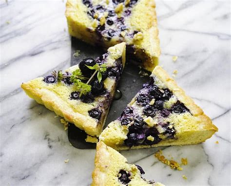 Frozen Blueberry Tart Recipe With Almond Filling Homemade Tart Crust