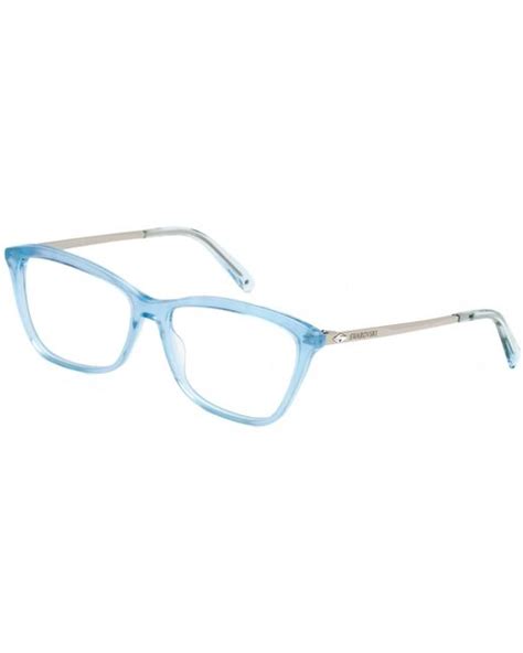 Swarovski Sk5314 Eyeglasses Light Blue Clear Lens Lyst