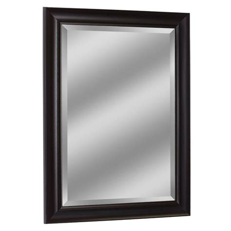 Deco Mirror In W X In H Framed Rectangular Beveled Edge