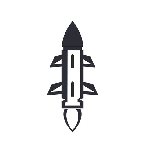 Ballistic Missile Icon 7535711 Vector Art At Vecteezy